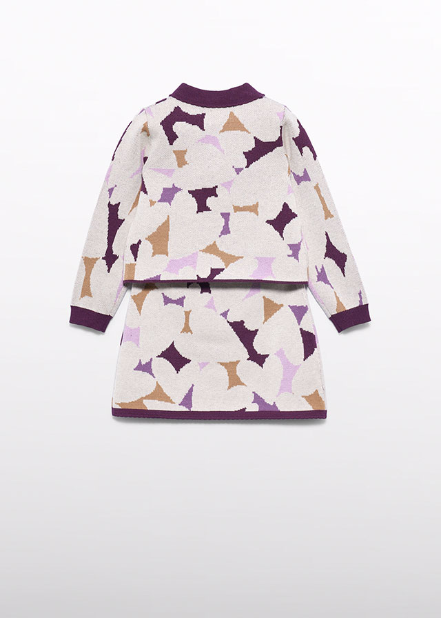 Abel & Lula Completo Gonna + Maglia Bambine E Ragazze