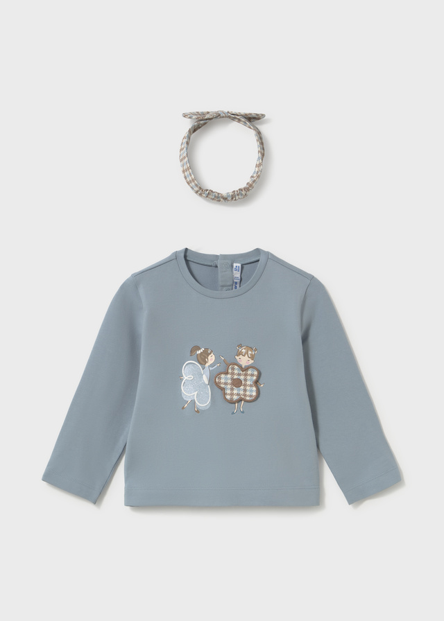 Mayoral T-shirt Con Cerchietto Bimba