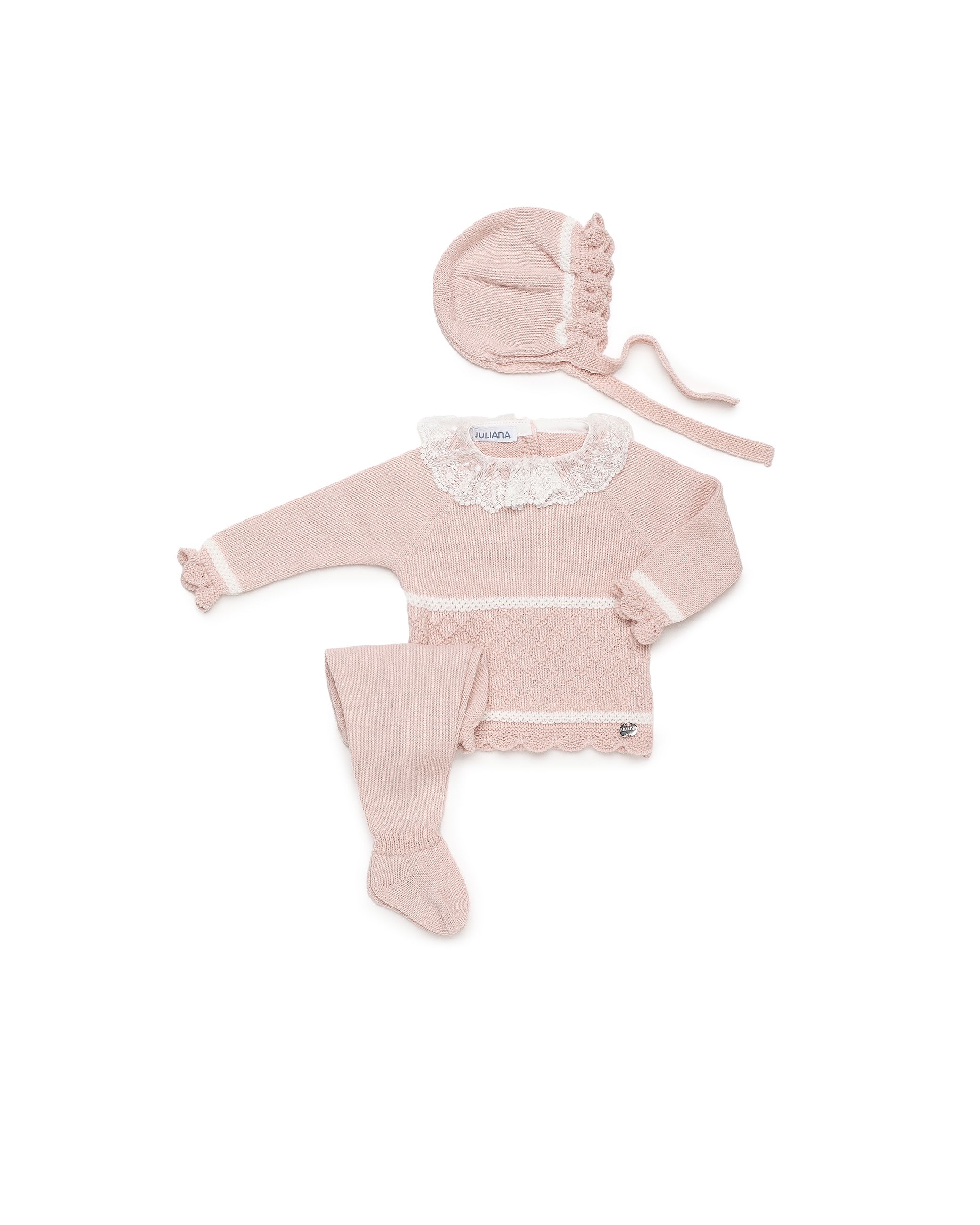 Juliana Accessori Abbigliamento Completo 3 Pezzi Corredino Bimba