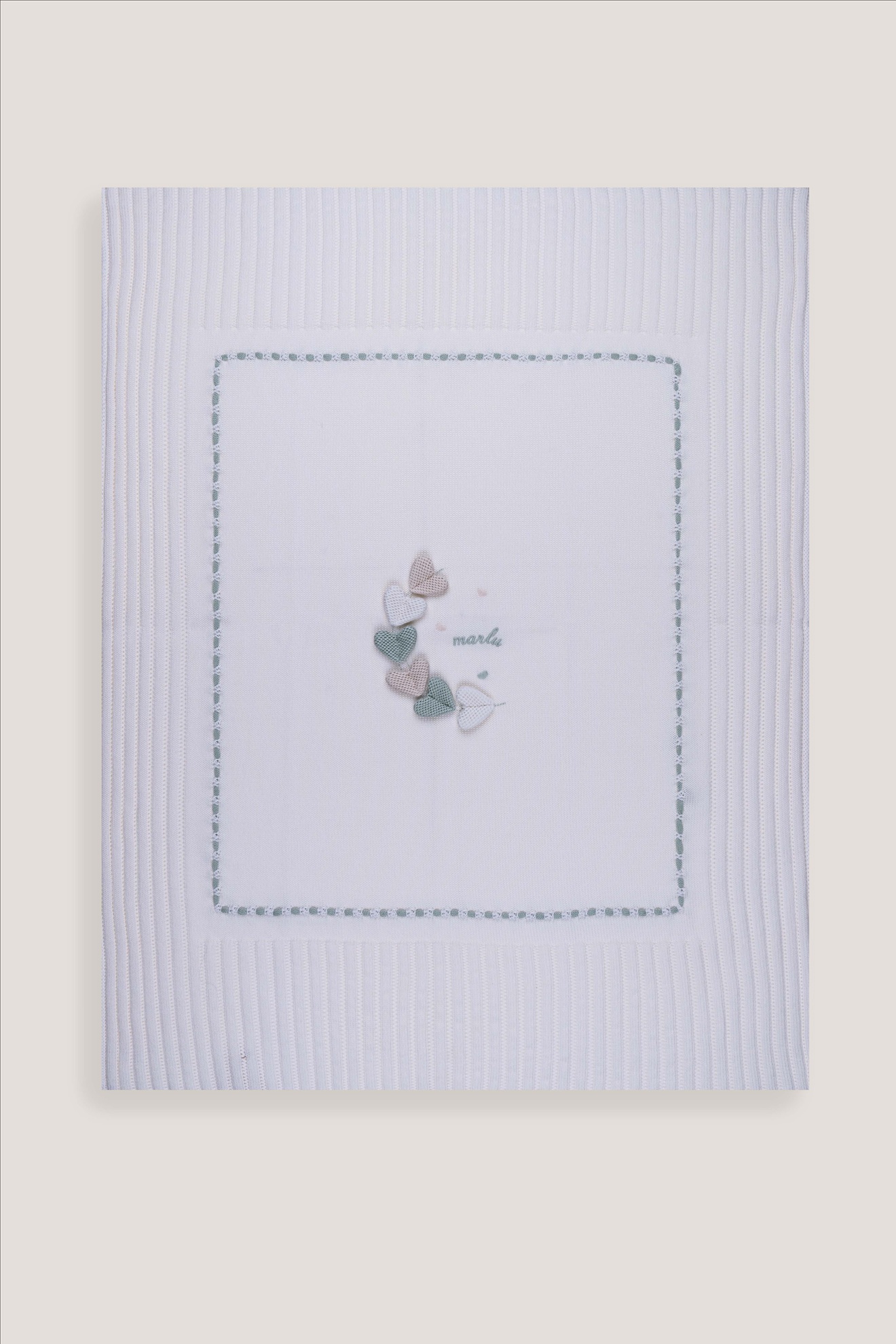 Marlù Accessori Abbigliamento Copertina In Lana Corredino Bimba