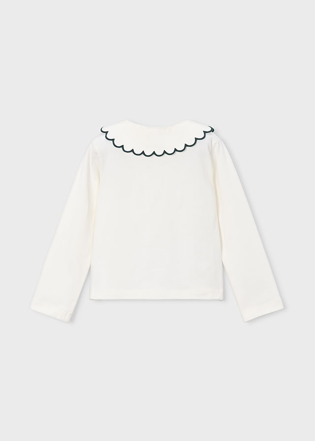 Mayoral T-shirt Polo Manica Lunga Bambine E Ragazze