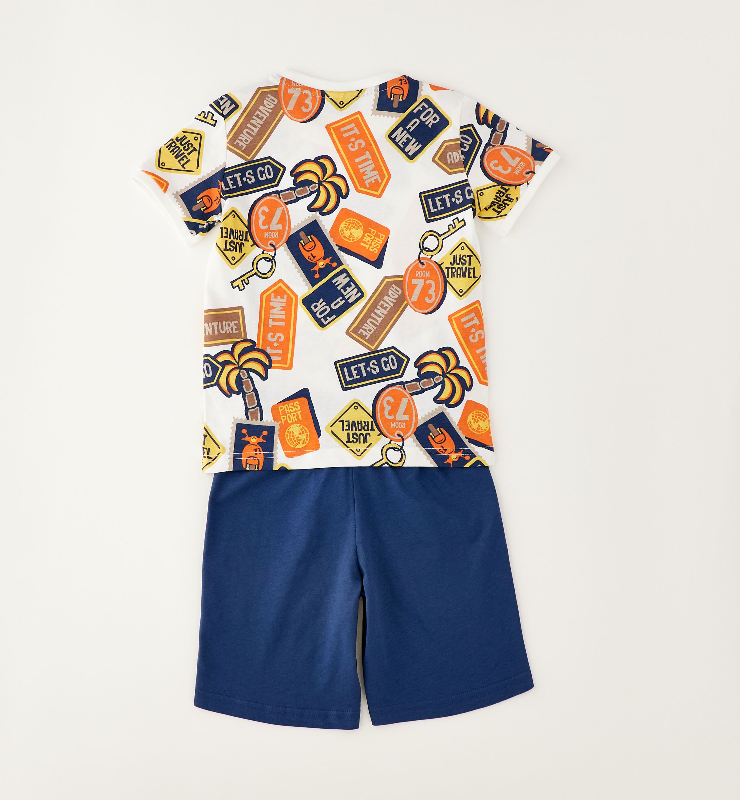 Sarabanda Completo Bermuda + T-shirt Bambini E Ragazzi