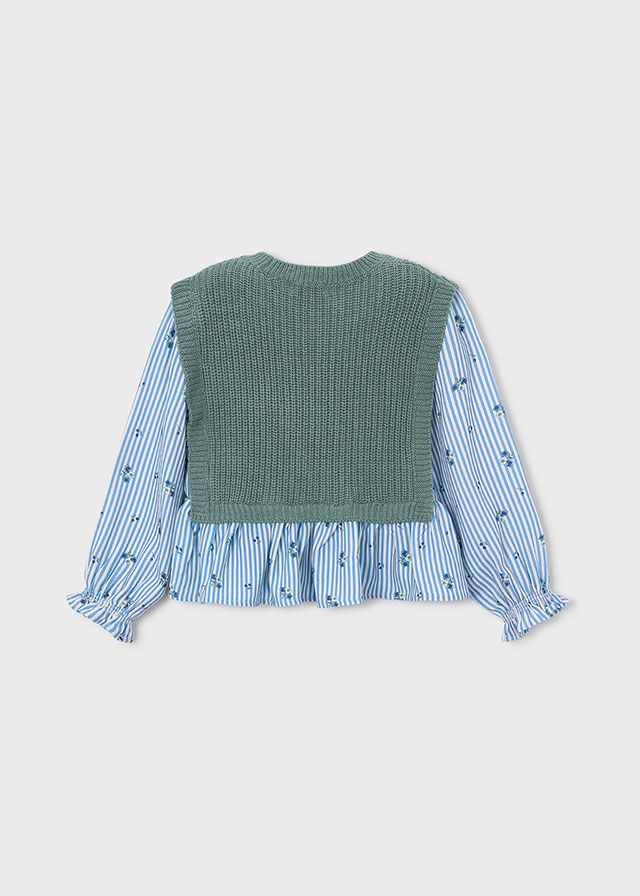 Mayoral Maglia Con Gilet Bambine E Ragazze