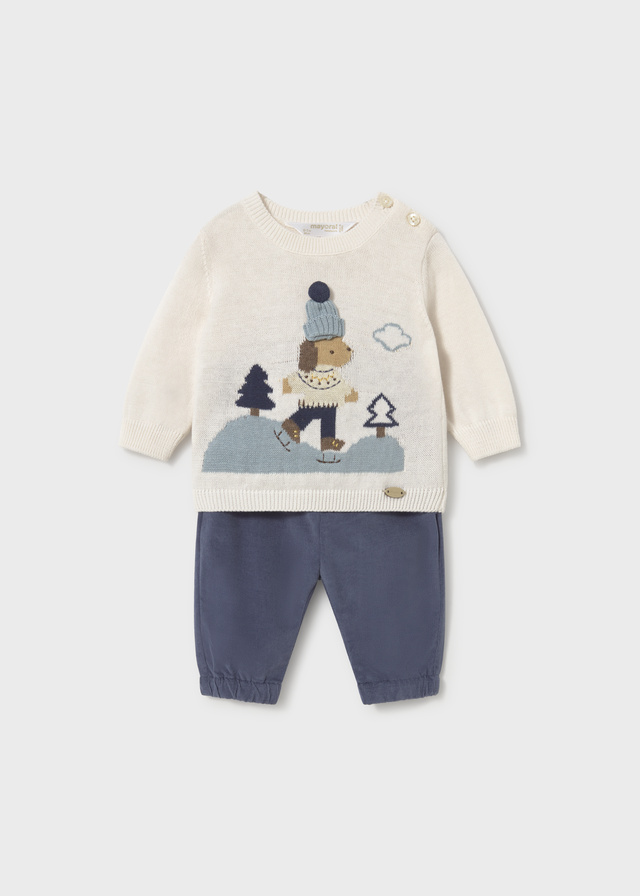 Mayoral Newborn Completo Completo 2 Pezzi Lungo Bimbo