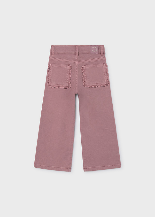 Mayoral Pantaloni Twill Wide Bambine E Ragazze
