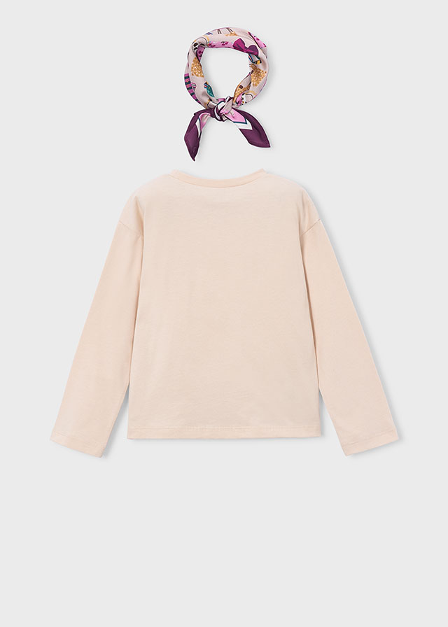 Mayoral T-shirt Con Foulard Bambine E Ragazze