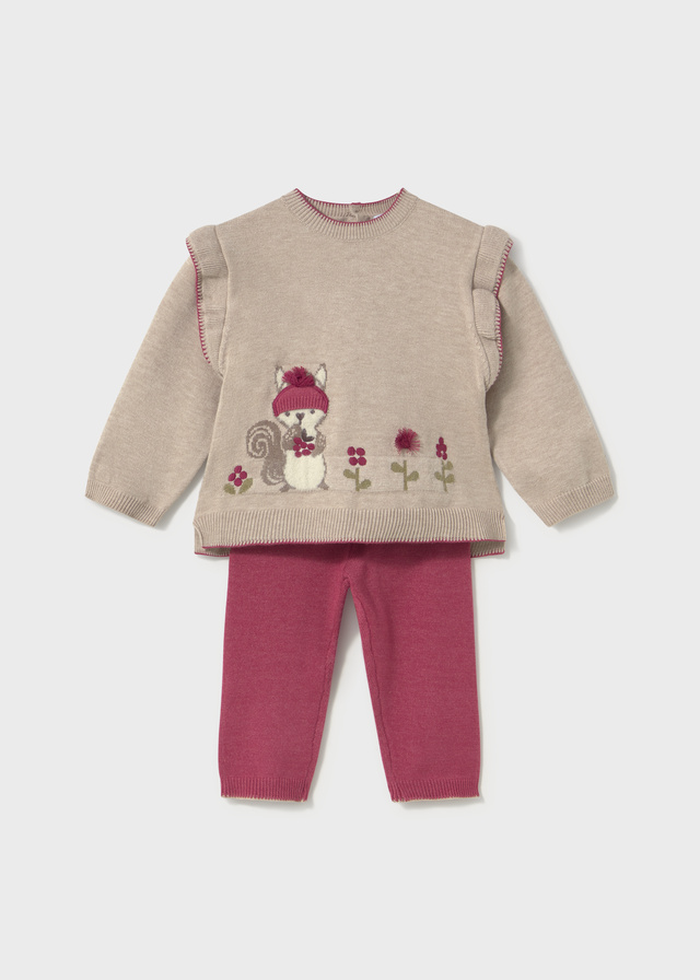 Mayoral Completo Pantalone + Maglione Bimba