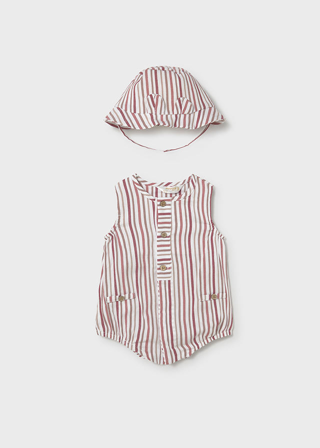 Mayoral Newborn Completo Tutina E Cappellino Bimba