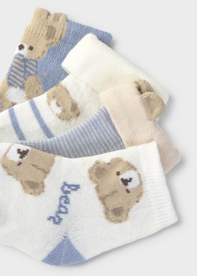 Mayoral Newborn Accessori Abbigliamento Set 4 Calze Corte Bimbo