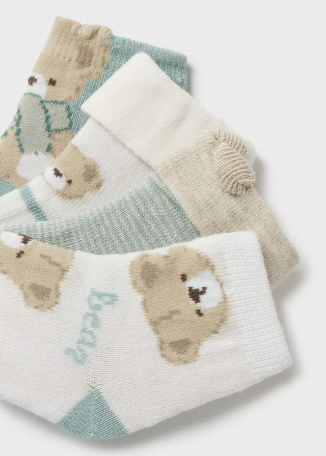 Mayoral Newborn Accessori Abbigliamento Set 4 Calze Corte Bimbo