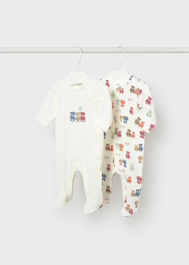 Mayoral Newborn Accessori Abbigliamento Set 2 Tutine Corredino Bimbo