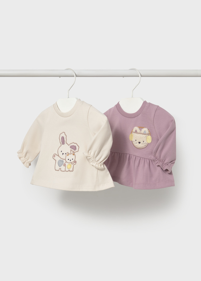 Mayoral Newborn T-shirt Set 2 T-shirt Bimba