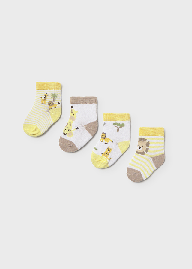 Mayoral Newborn Accessori Abbigliamento Set 4 Calze Corte Bimbo