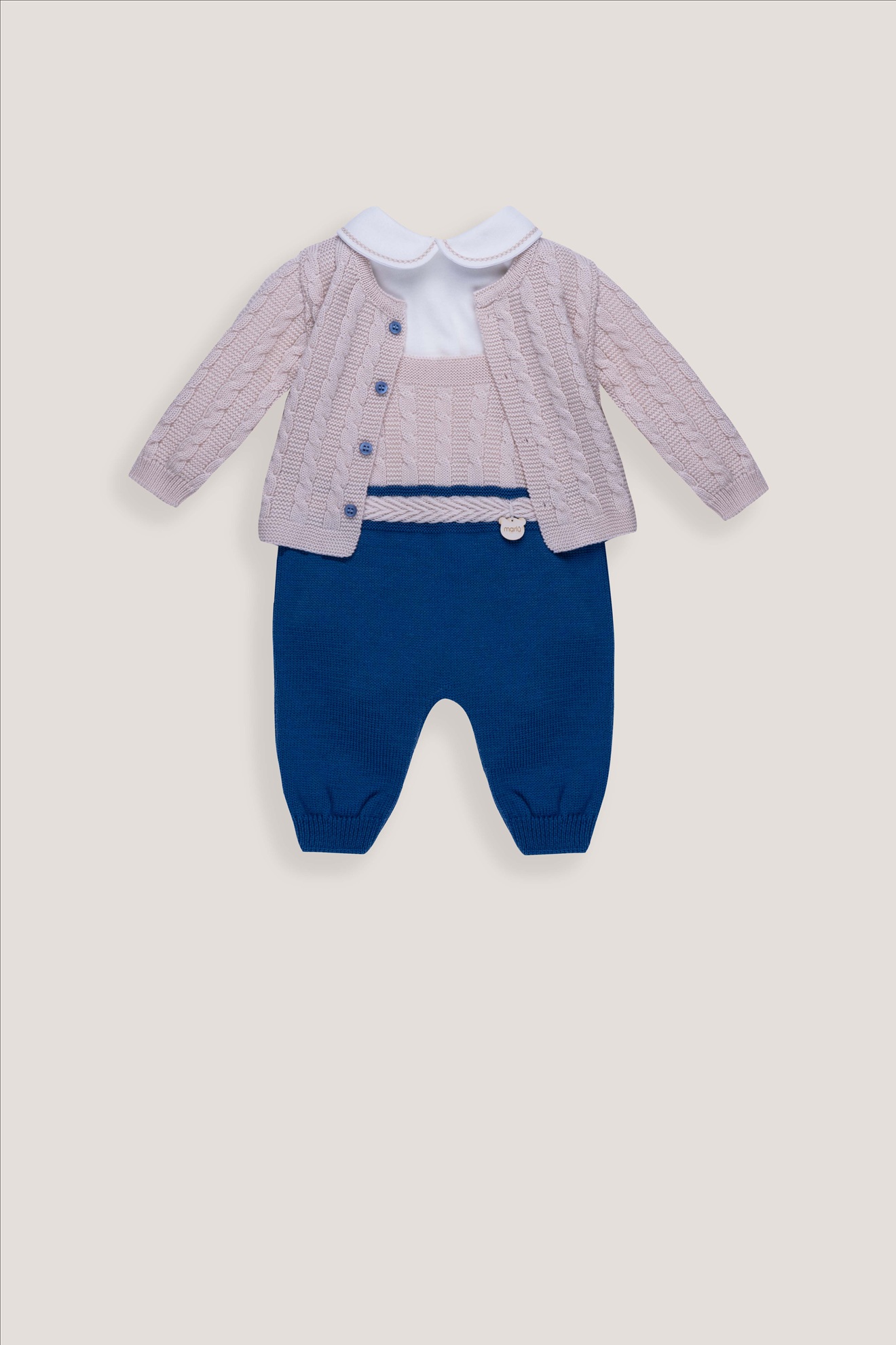 Marlù Accessori Abbigliamento Completo 3 Pezzi Corredino Bimbo