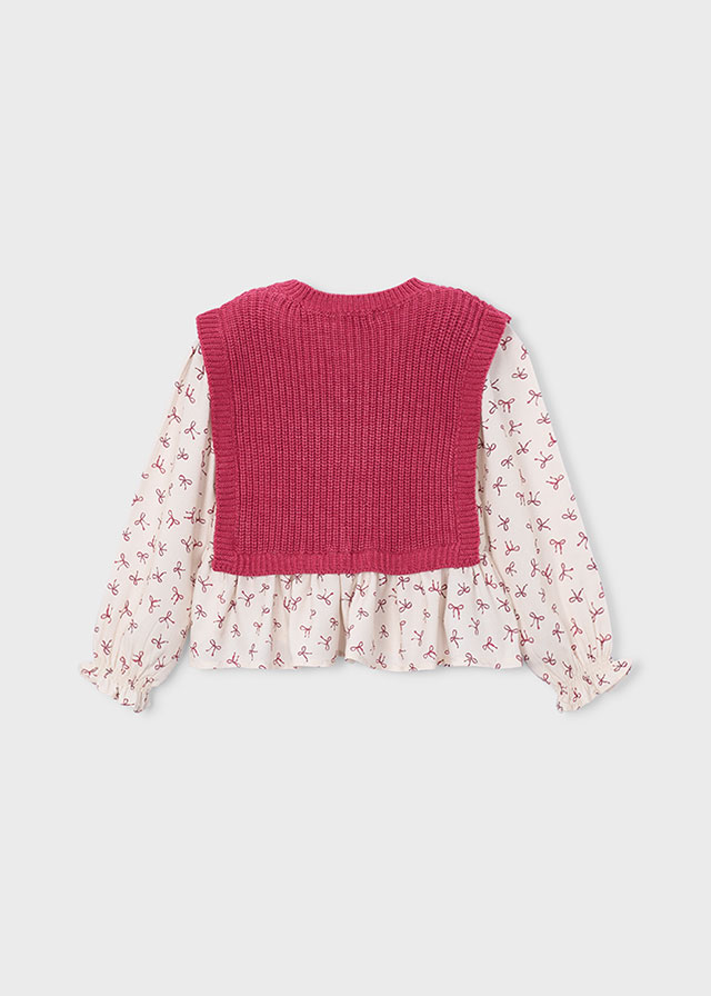 Mayoral Maglia Con Gilet Bambine E Ragazze