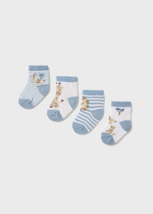 Mayoral Newborn Accessori Abbigliamento Set 4 Calze Corte Bimbo