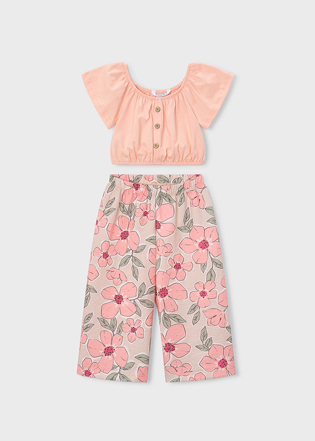 Mayoral Completo Pantalone + Top Bambine E Ragazze