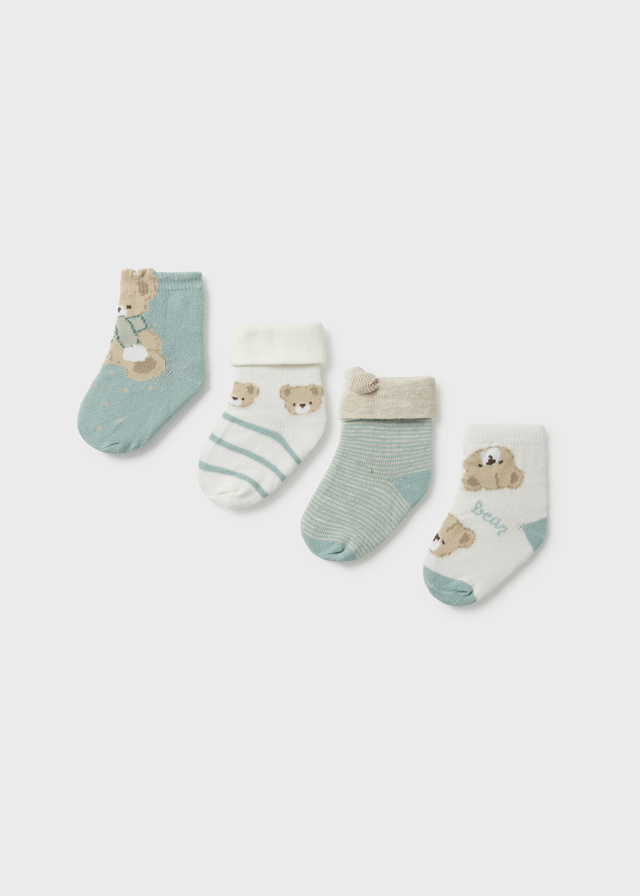 Mayoral Newborn Accessori Abbigliamento Set 4 Calze Corte Bimbo