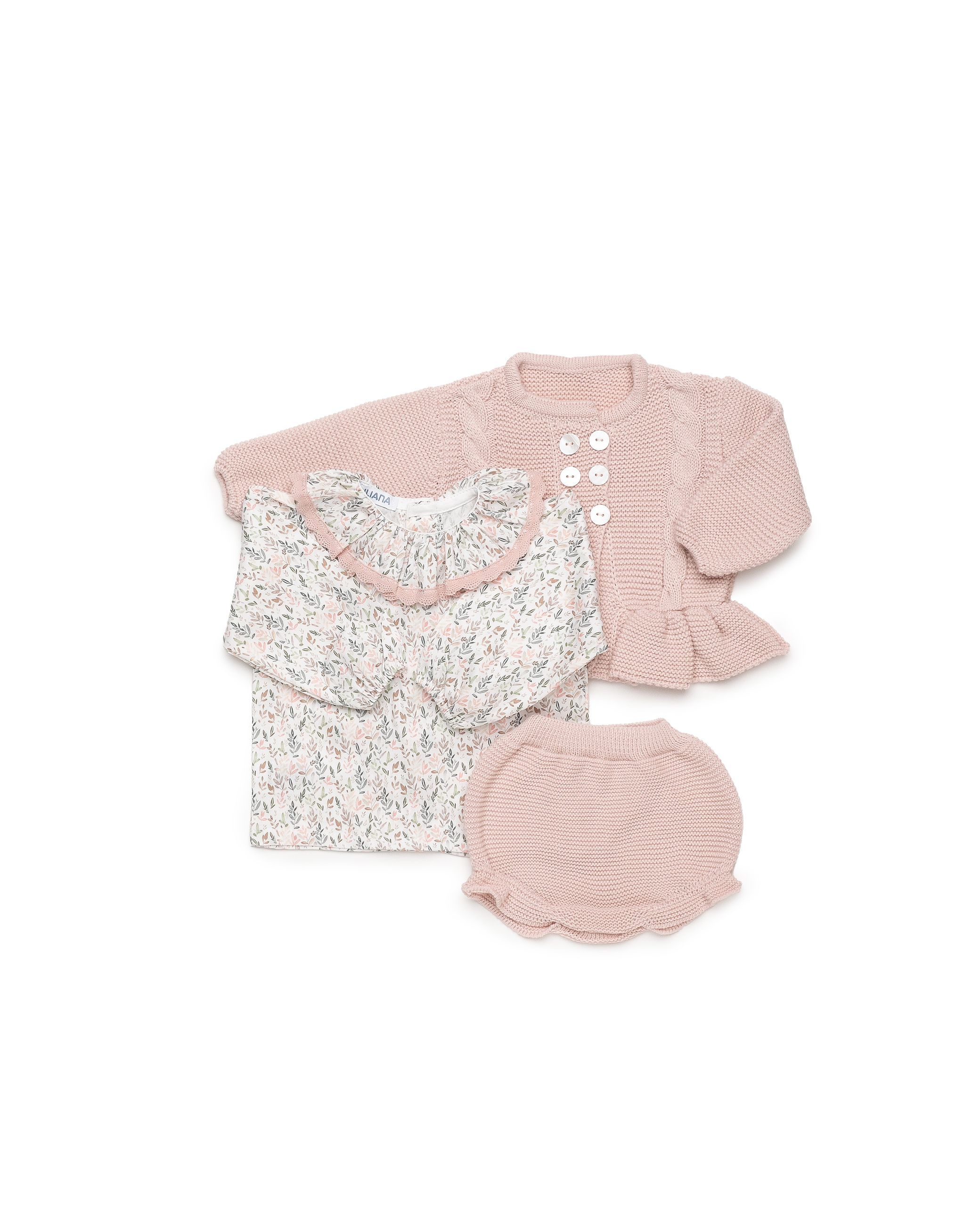 Juliana Accessori Abbigliamento Completo 3 Pezzi Corredino Bimba