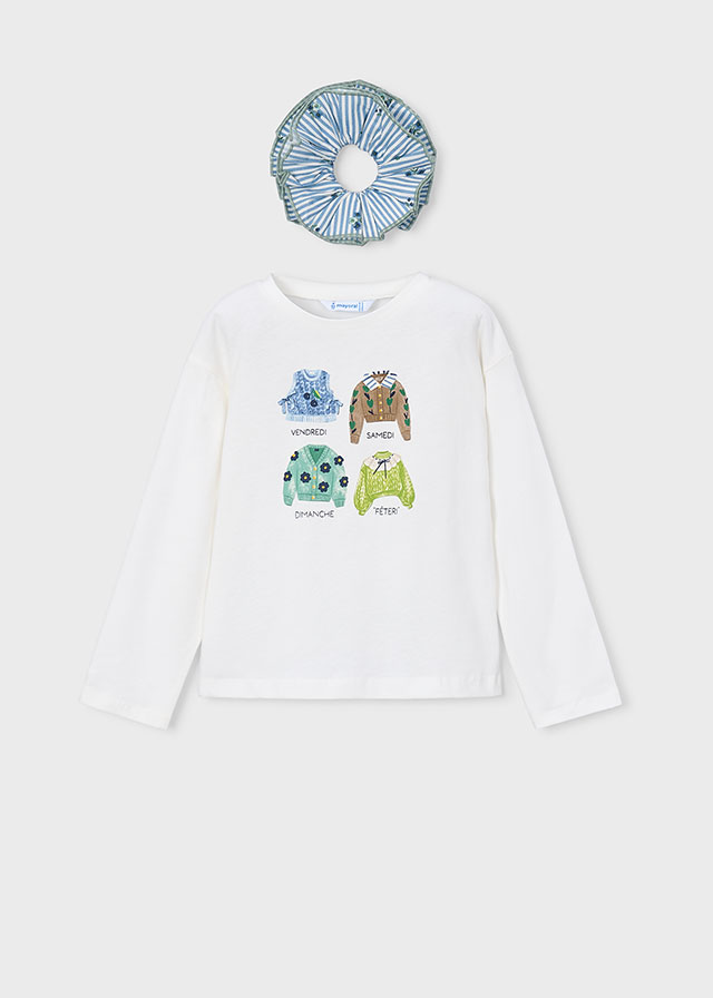 Mayoral T-shirt Manica Lunga Bambine E Ragazze
