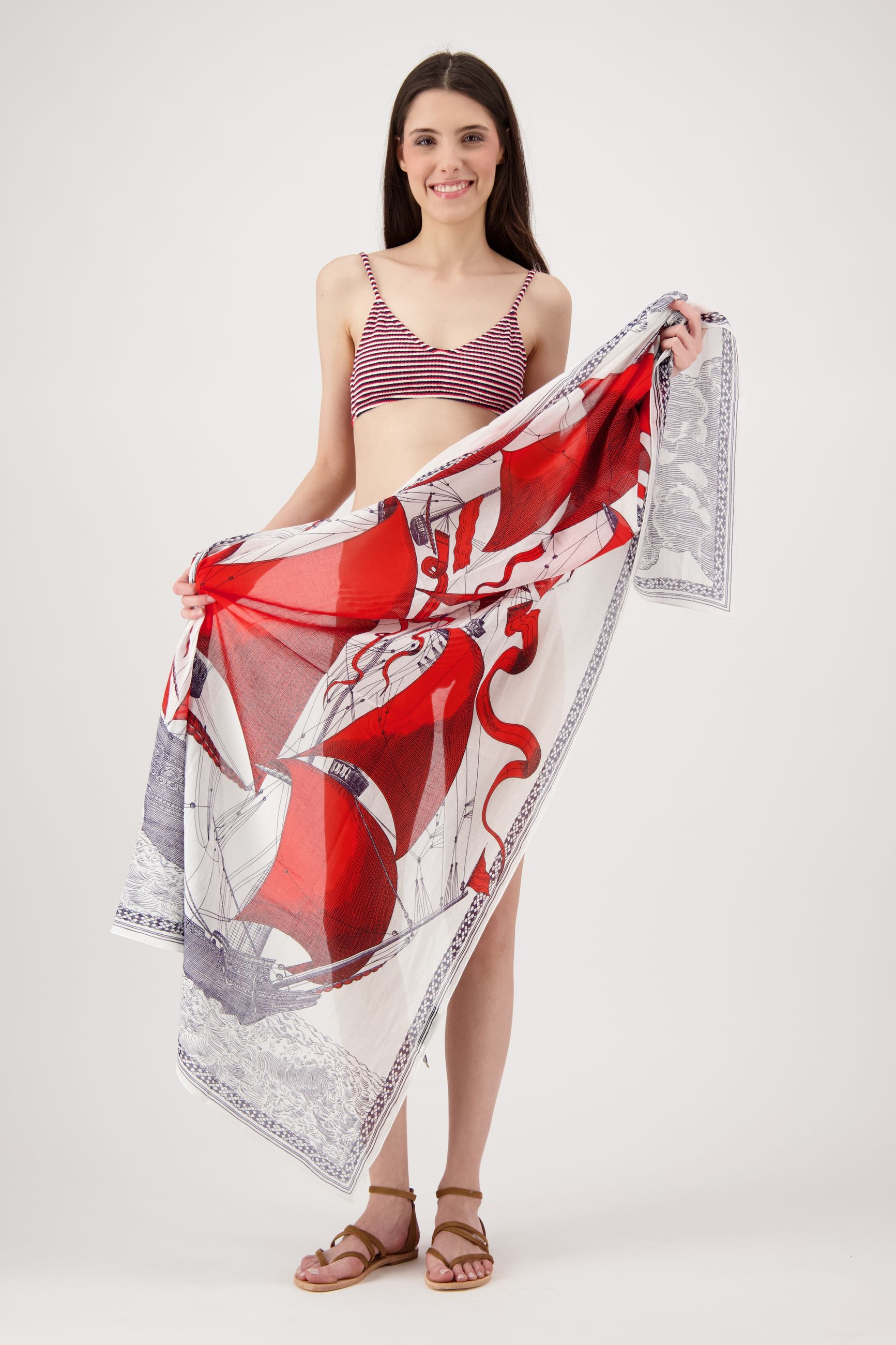 INOUI EDITIONS SCARF 100 DES RIVES ET DES REVES RED