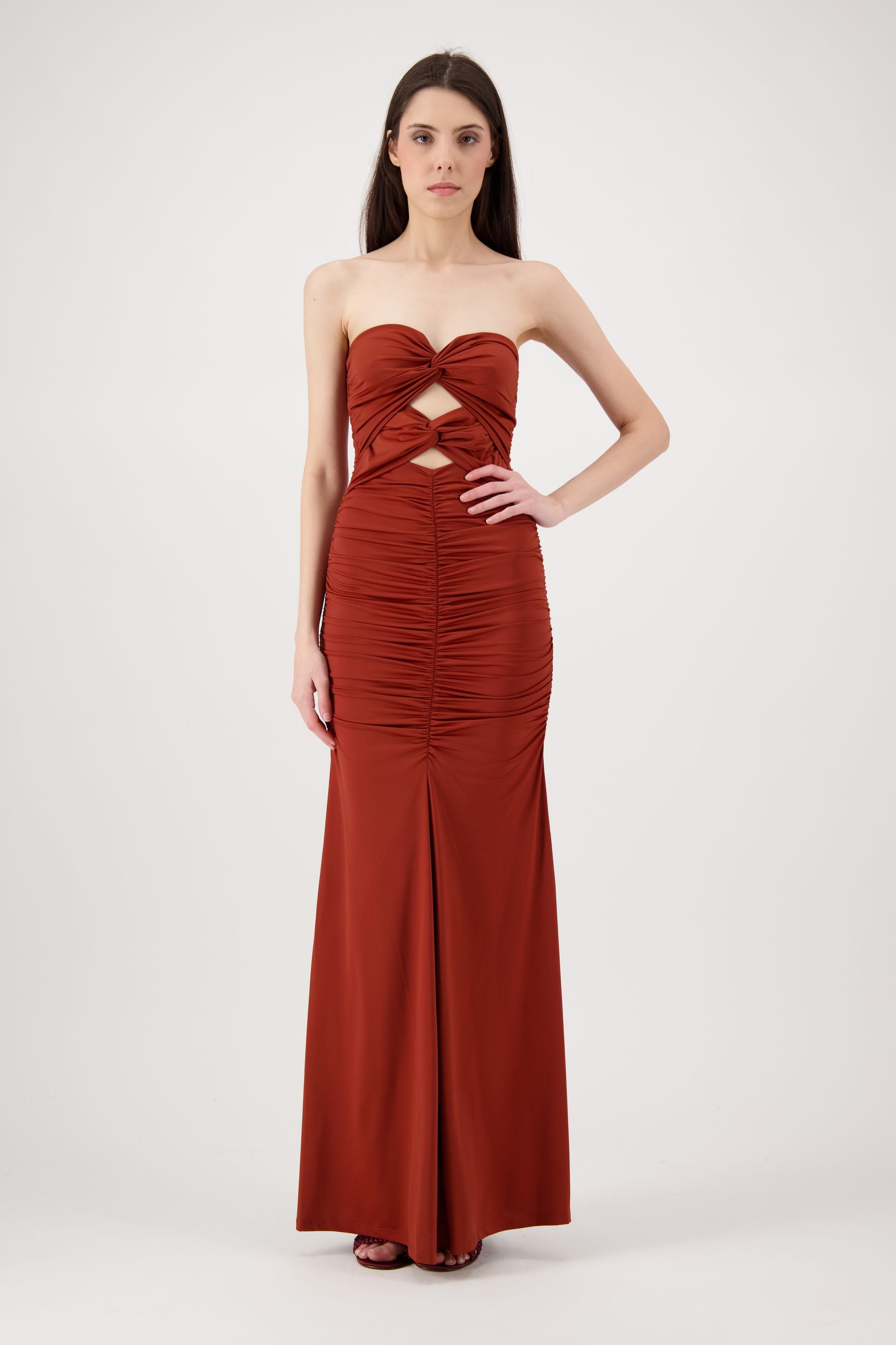 ESSENTIEL ANTWERP JEREMI DRESS BURNED RED