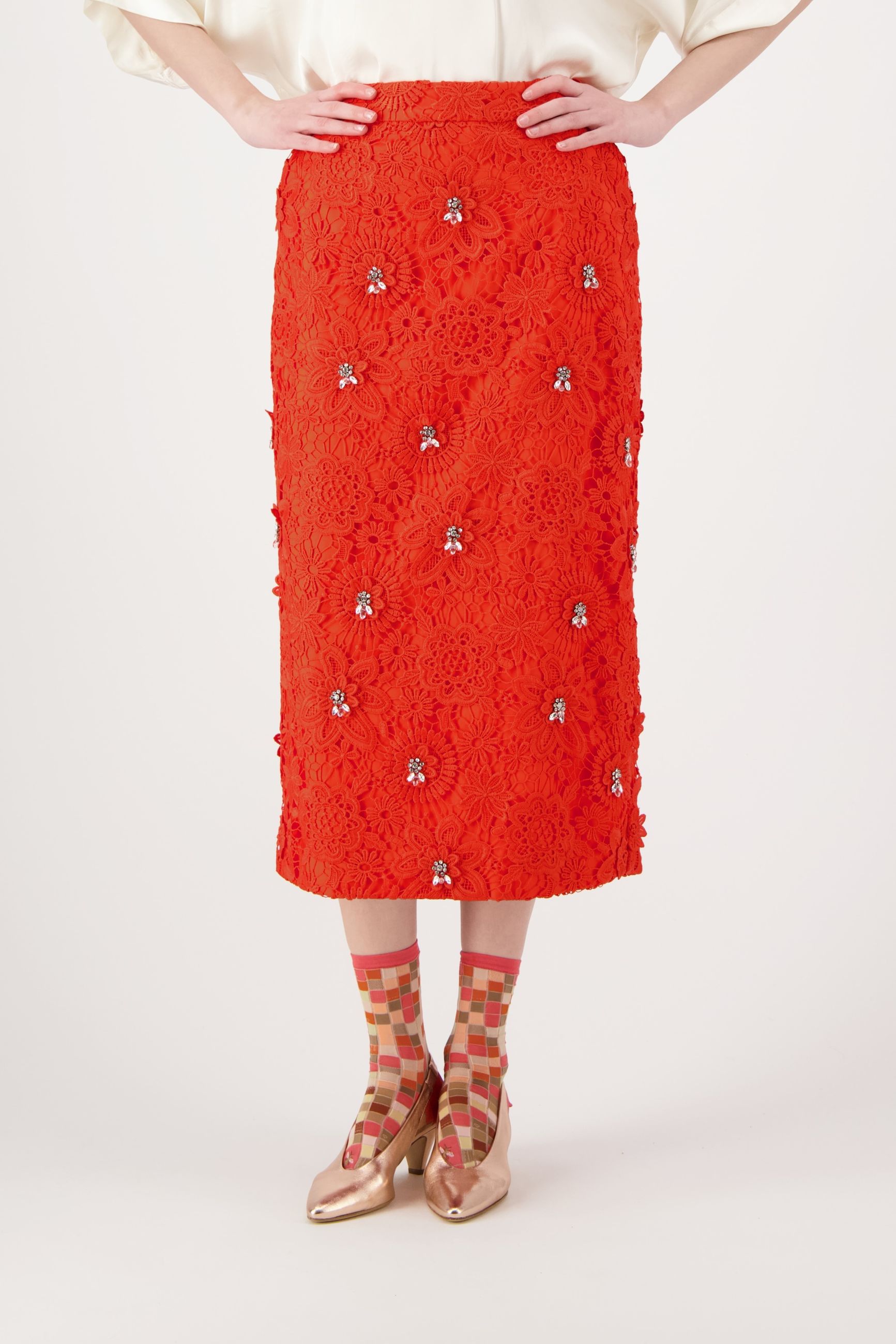 ESSENTIEL ANTWERP JOURGET LACE SKIRT