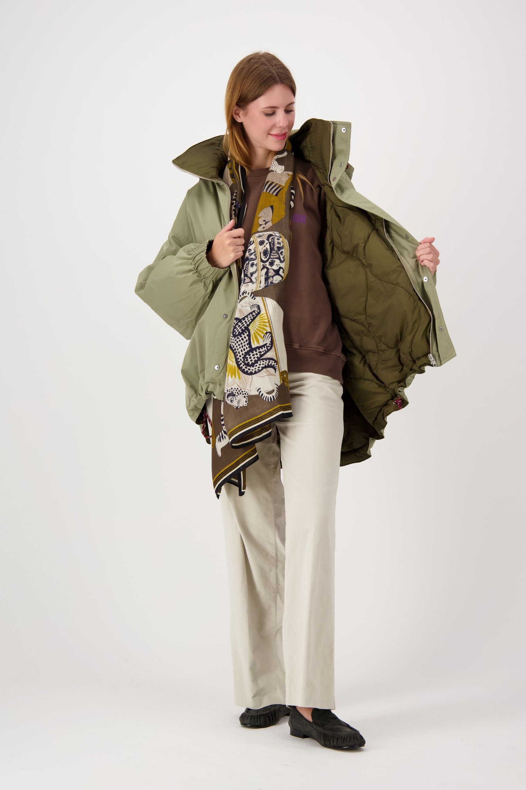 INOUI EDITIONS SCARF 70 COLLECTIONNEUR KHAKI