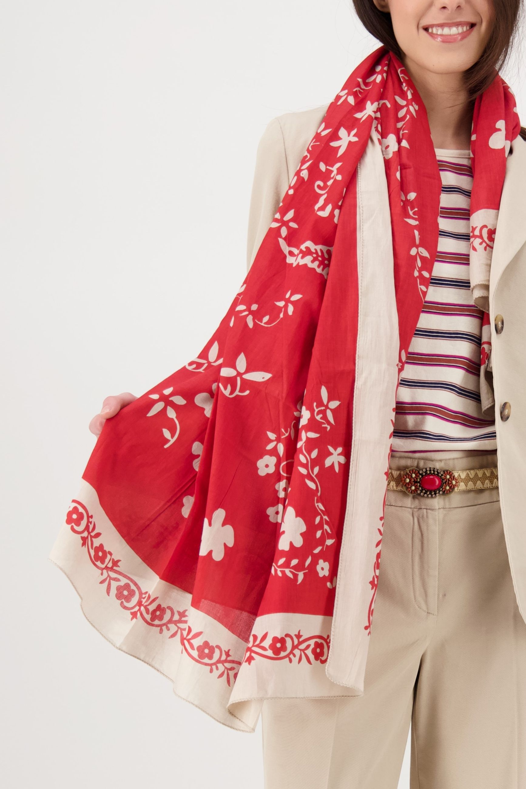 LEON & HARPER EMILIE AE15 BANDANAS RED