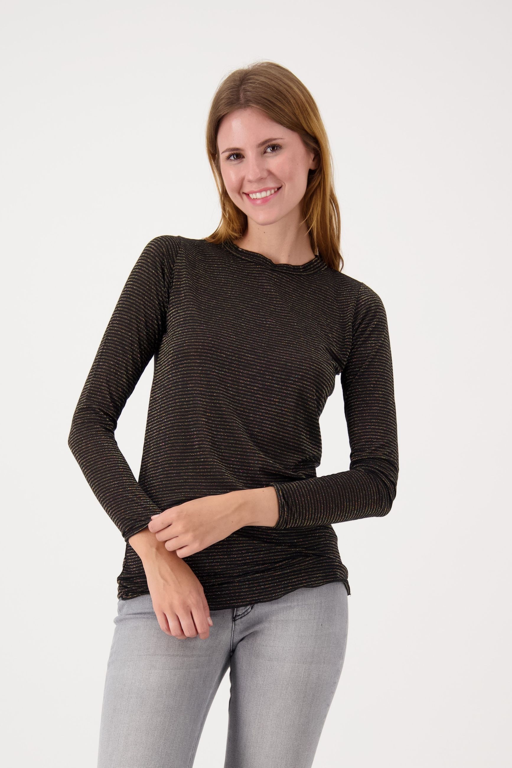 CROCHE' CR11603 T-SHIRT RIGHE NERO