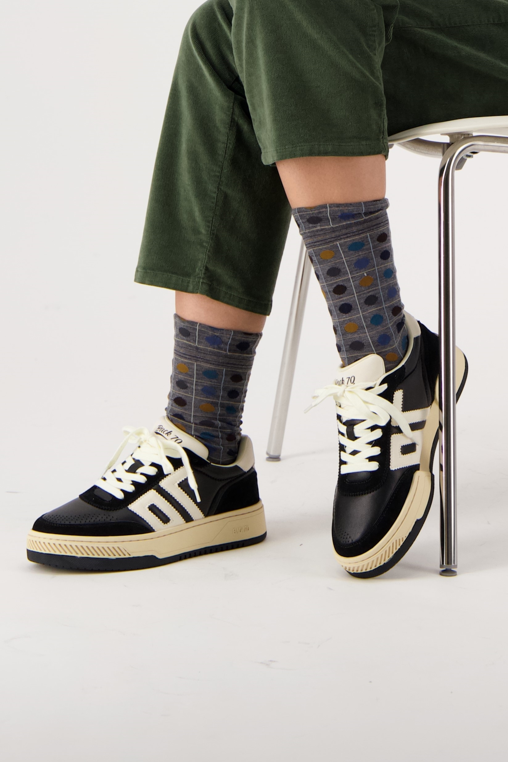 BACK 70 BACK70 MARS SPONGY NAPPA BLACK/BUTTER