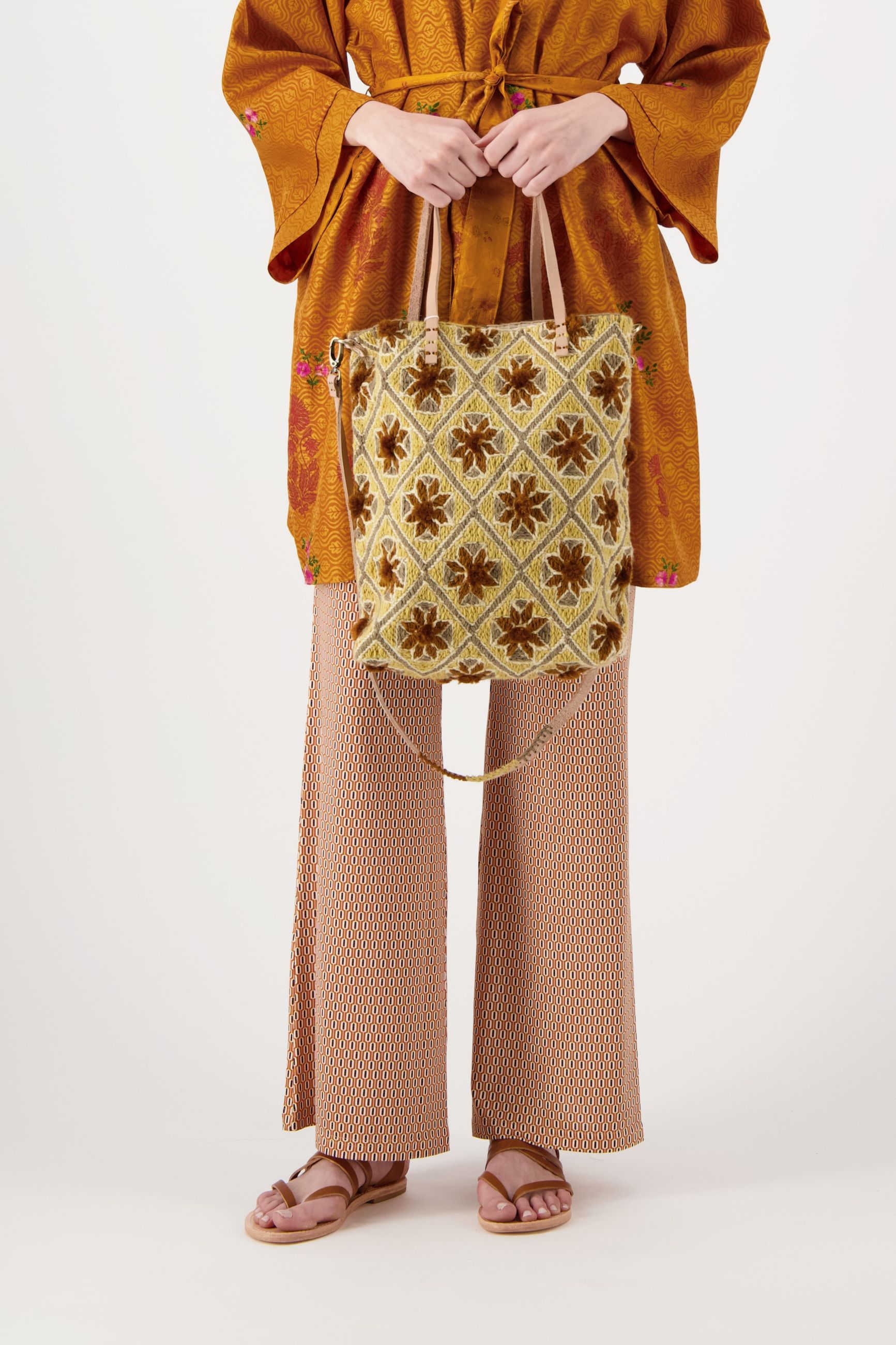 EN SHALLA ENSBAG47P07S BROWN&ORANGE