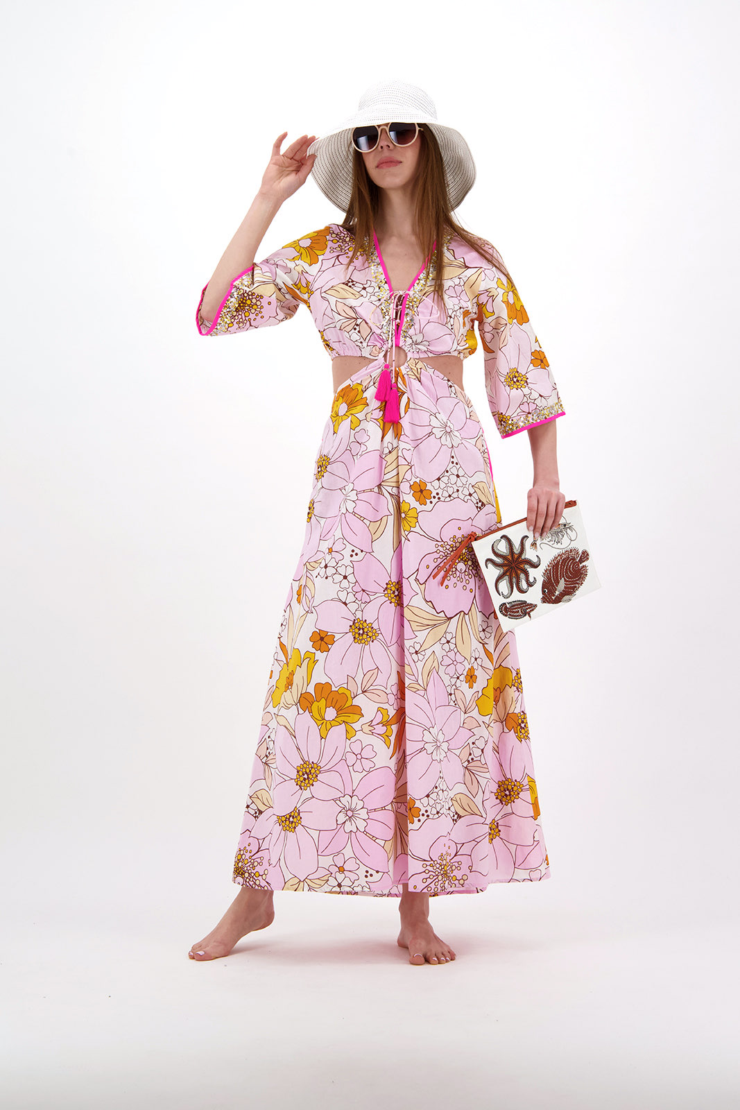 PLACE DU SOLEIL 103 DRESS CUTOUT