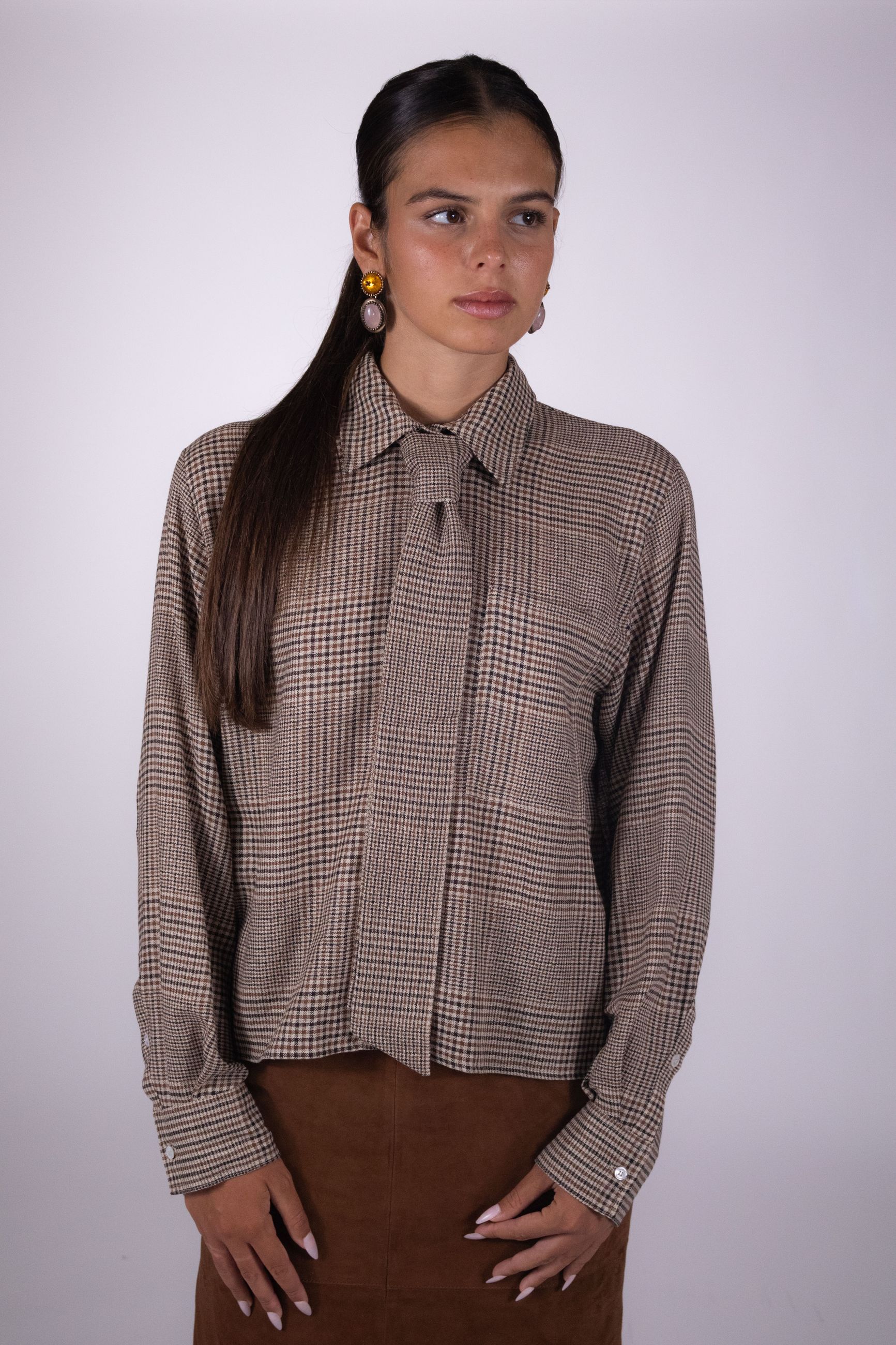 Marella CAMICIA CROP CON CRAVATTA