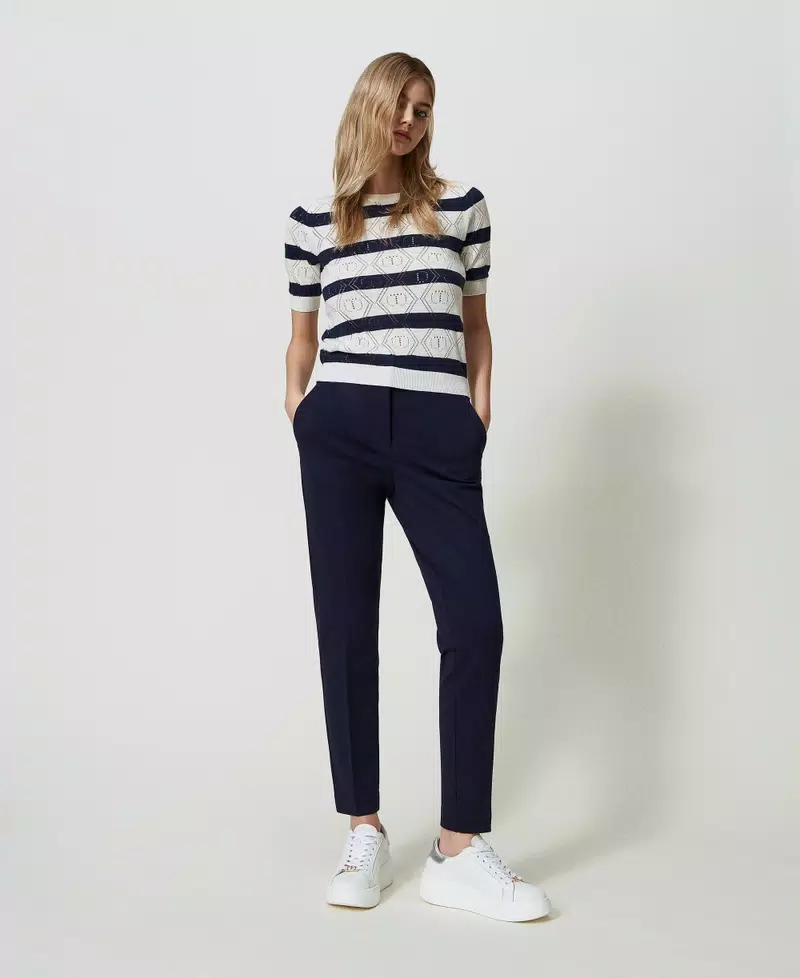 TWINSET PANTALONE A SIGARETTA DONNA