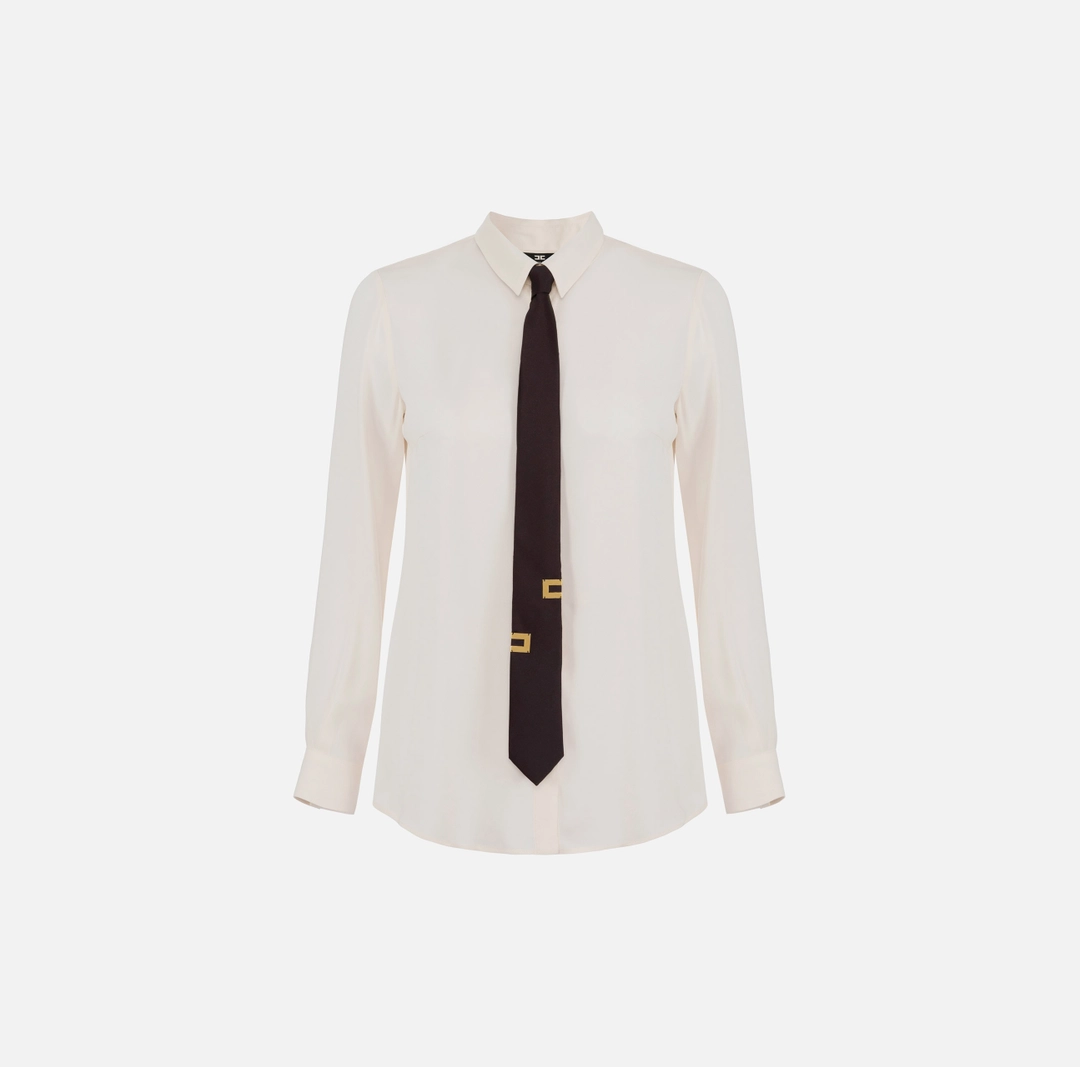 ELISABETTA FRANCHI CAMICIA CON CRAVATTA DONNA