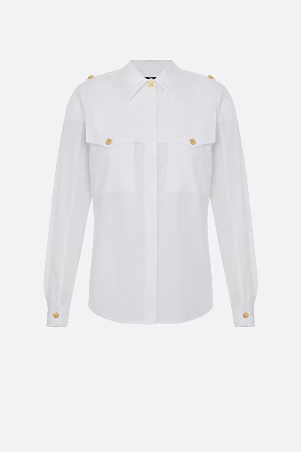 ELISABETTA FRANCHI CAMICIA IN COTONE DONNA