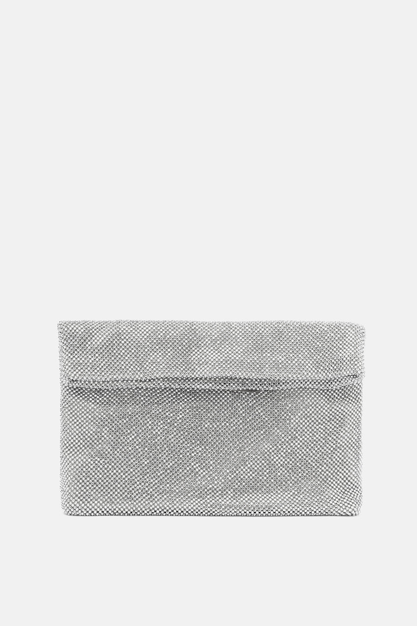 TWENTYFOURHAITCH MAXI POCHETTE CON STRASS