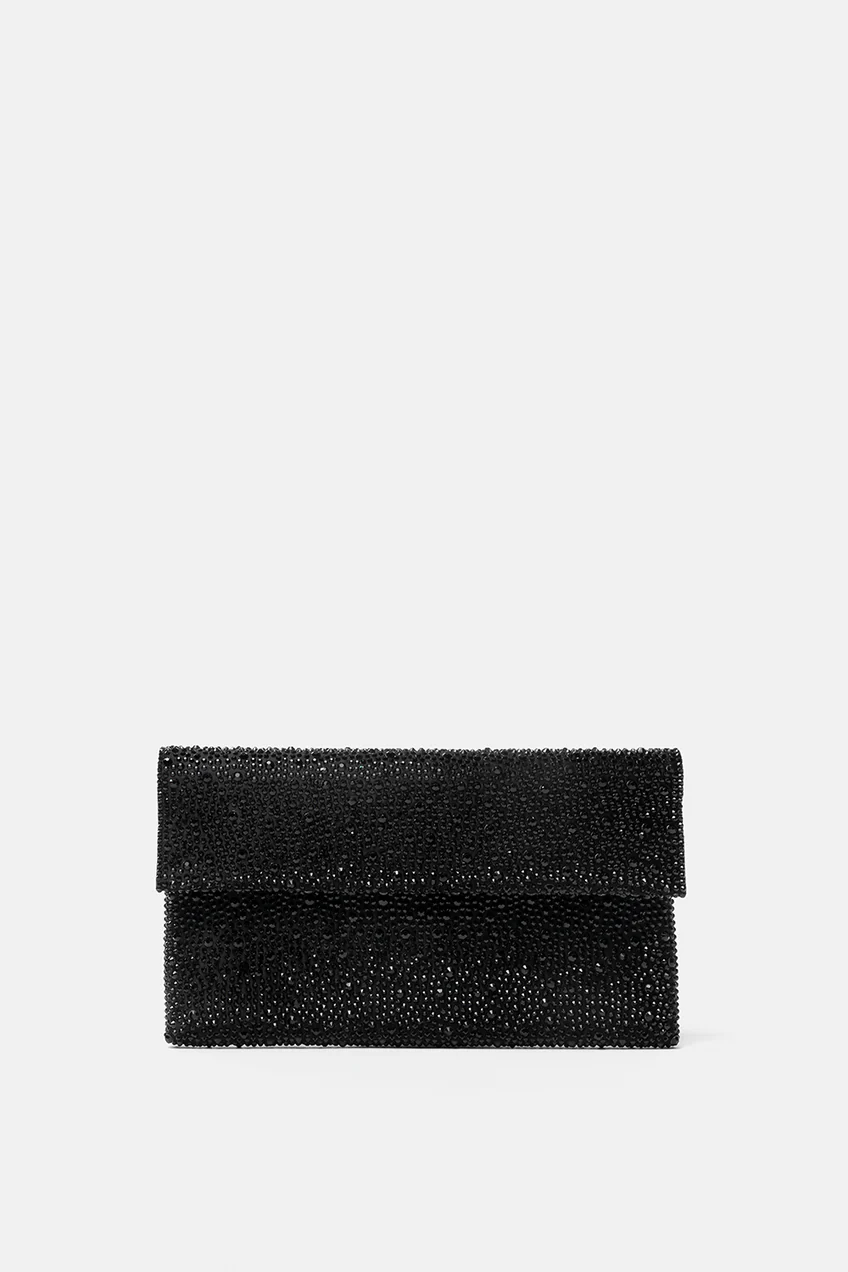 TWENTYFOURHAITCH POCHETTE IN STRASS