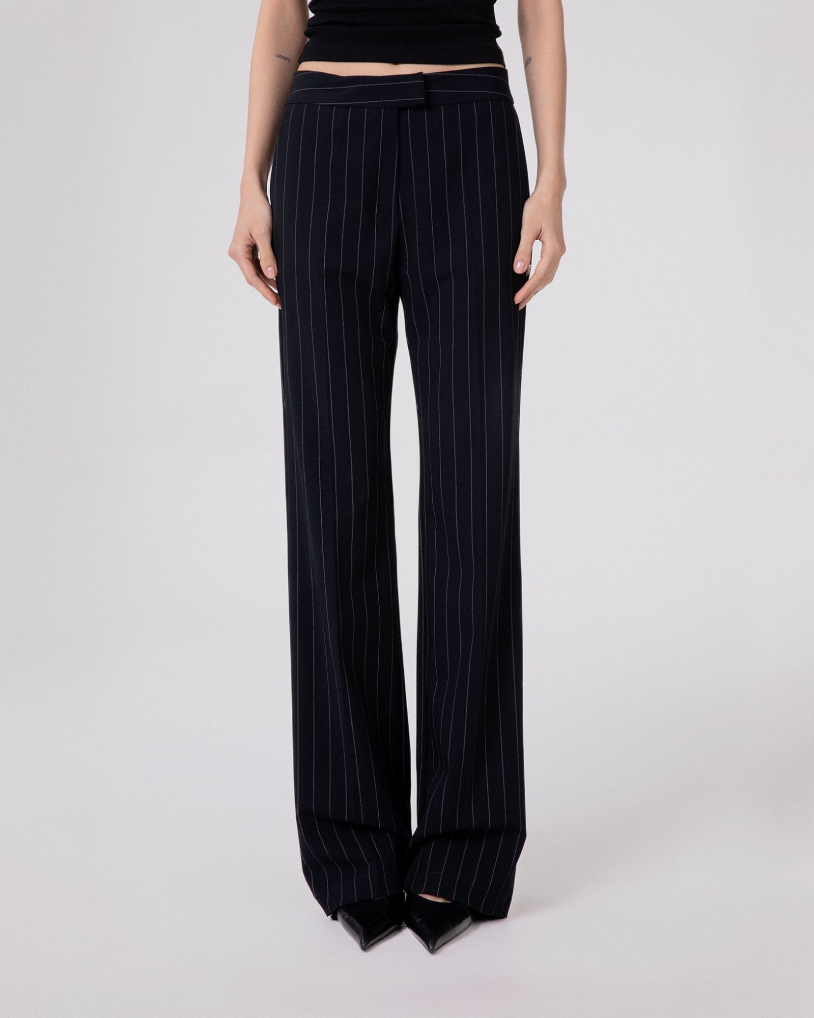 HINNOMINATE PANTALONE GESSATO A ZAMPA