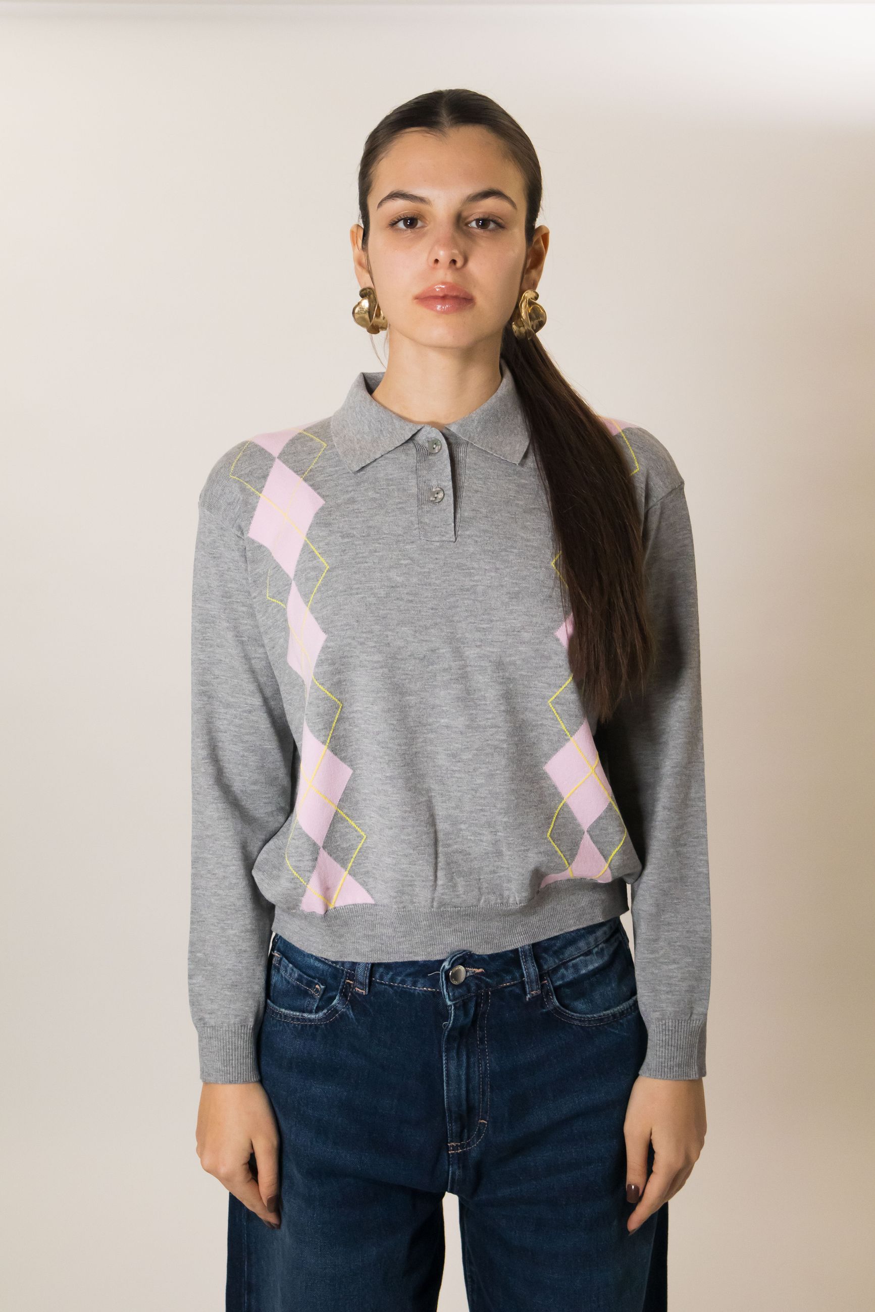 VICOLO POLO IN MAGLIA MANICHE LUNGHE