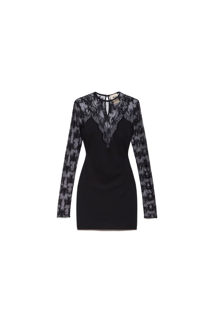 ANIYE BY MINI DRESS CON INSERTI IN PIZZO