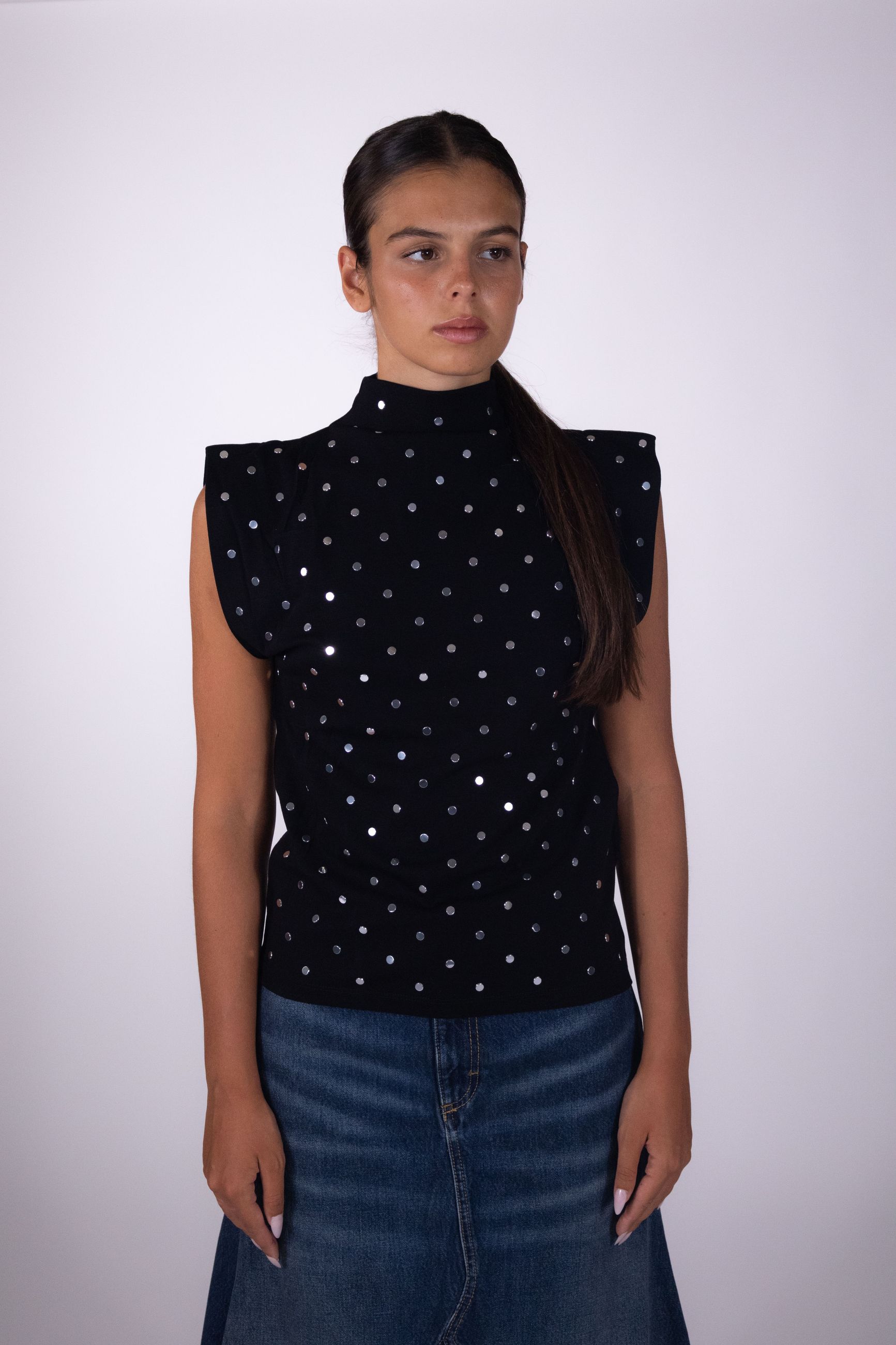 Marella MAGLIA COLLO ALTO CON BORCHIE