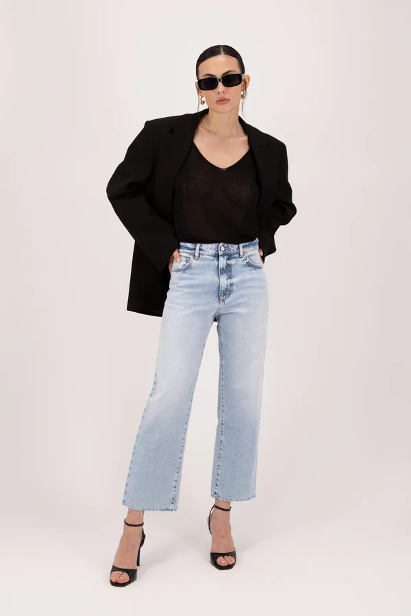 ICON DENIM JEANS JILL A GAMBA DRITTA