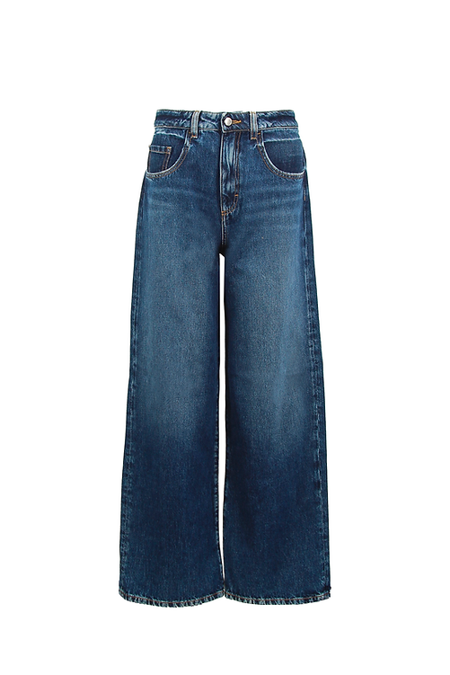ICON DENIM JEANS A GAMBA LARGA DONNA
