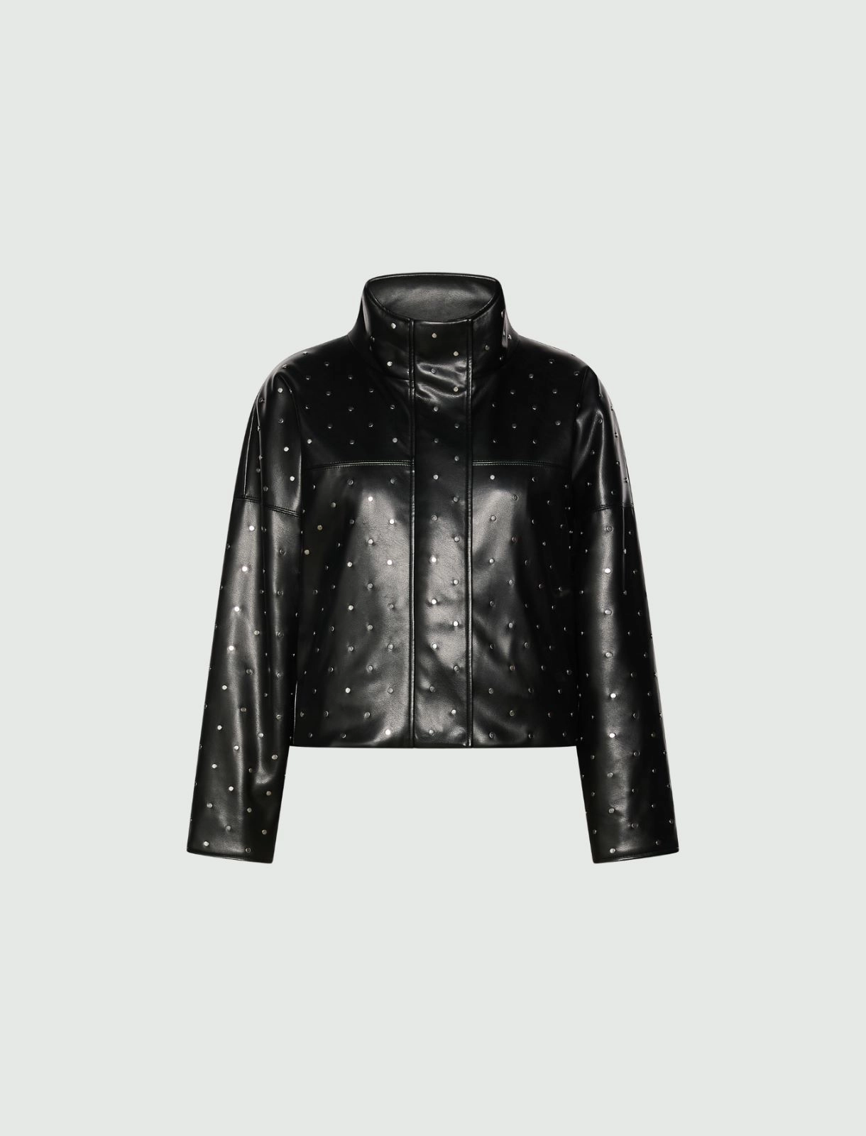 Marella BOMBER ECOPELLE CON BORCHIE