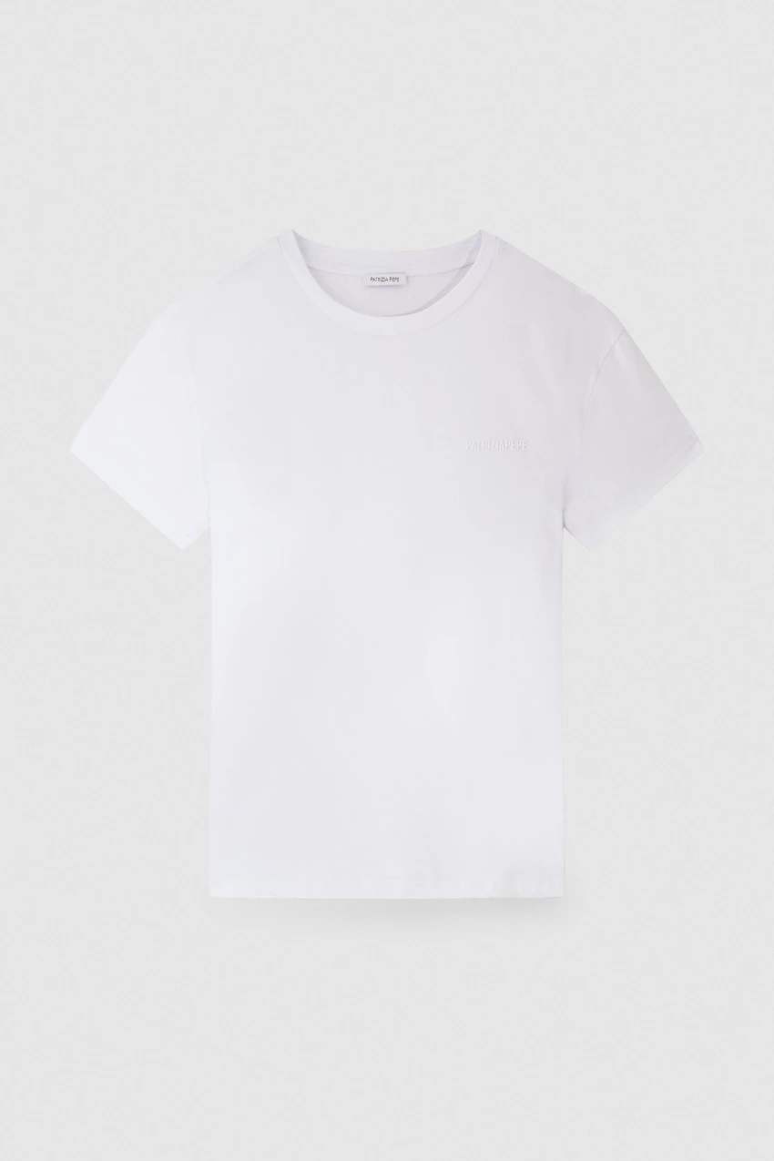 PATRIZIA PEPE T-SHIRT GIROCOLLO DONNA
