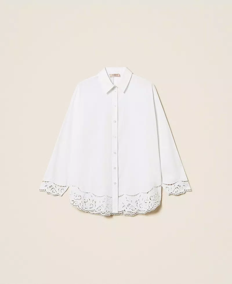 TWINSET CAMICIA IN POPELINE