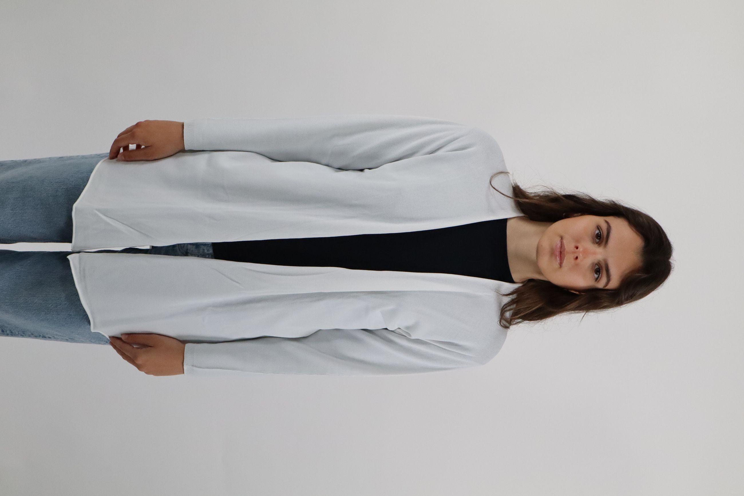 SOLO TRE CARDIGAN LUNGO DONNA