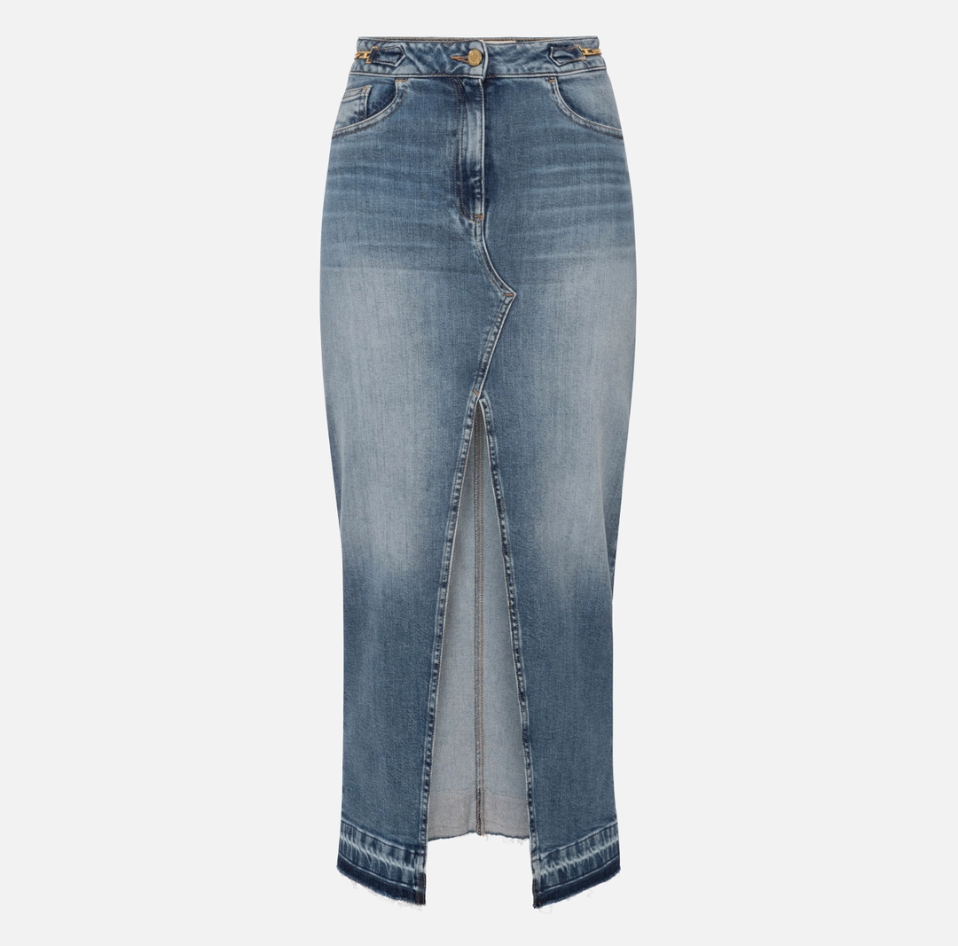 ELISABETTA FRANCHI GONNA IN DENIM DONNA